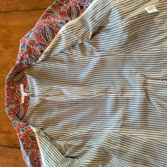 Veronica Beard Empire Paisley Patterned Linen Blazer - Picture 5 of 5